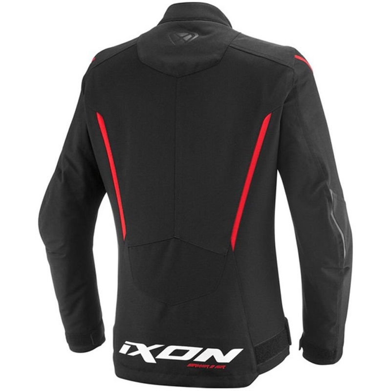 Chaqueta de moto para mujer IXON Striker 2 Air WP Lady negra-roja