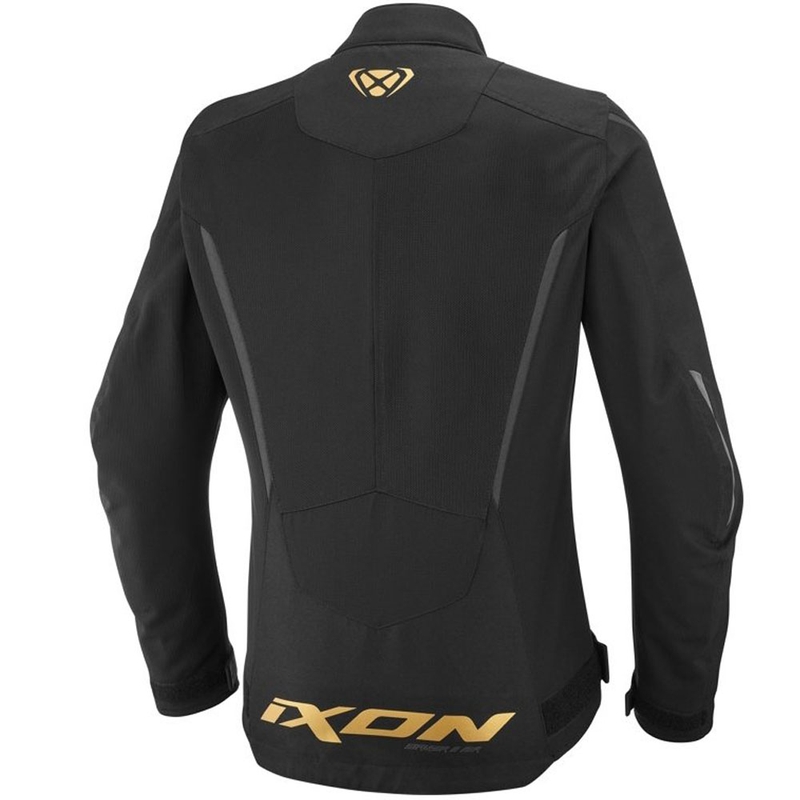Chaqueta de moto para mujer IXON Striker 2 Air WP Lady negra-dorada