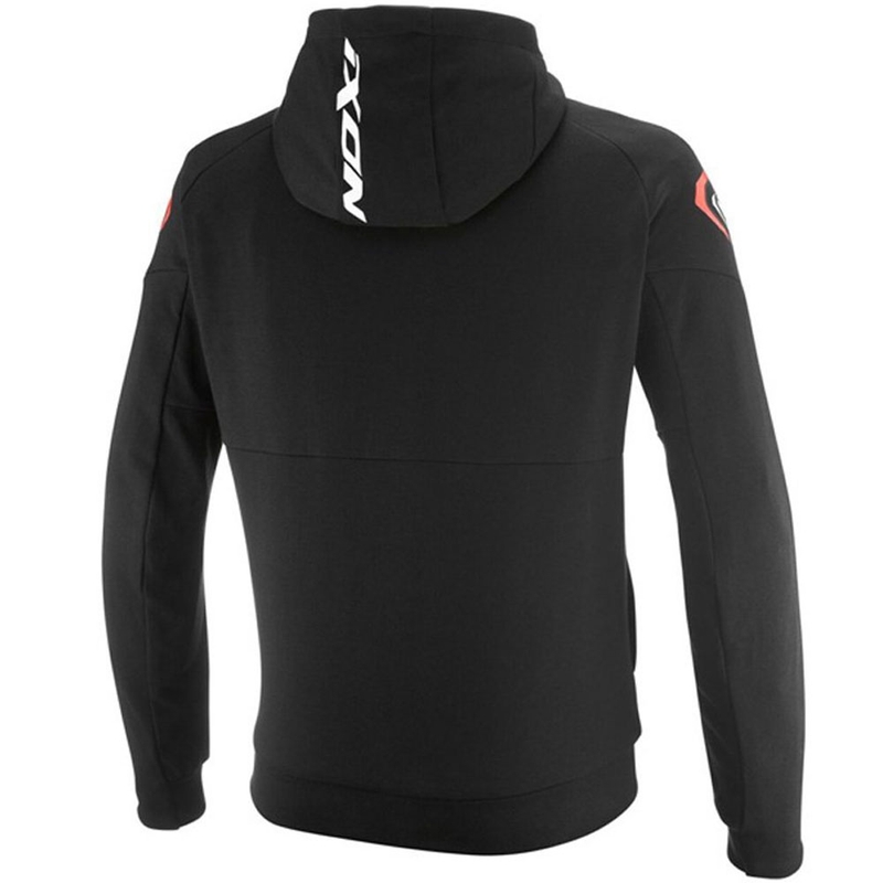 Sudadera de moto IXON Touchdown Ultra negra-blanca-roja