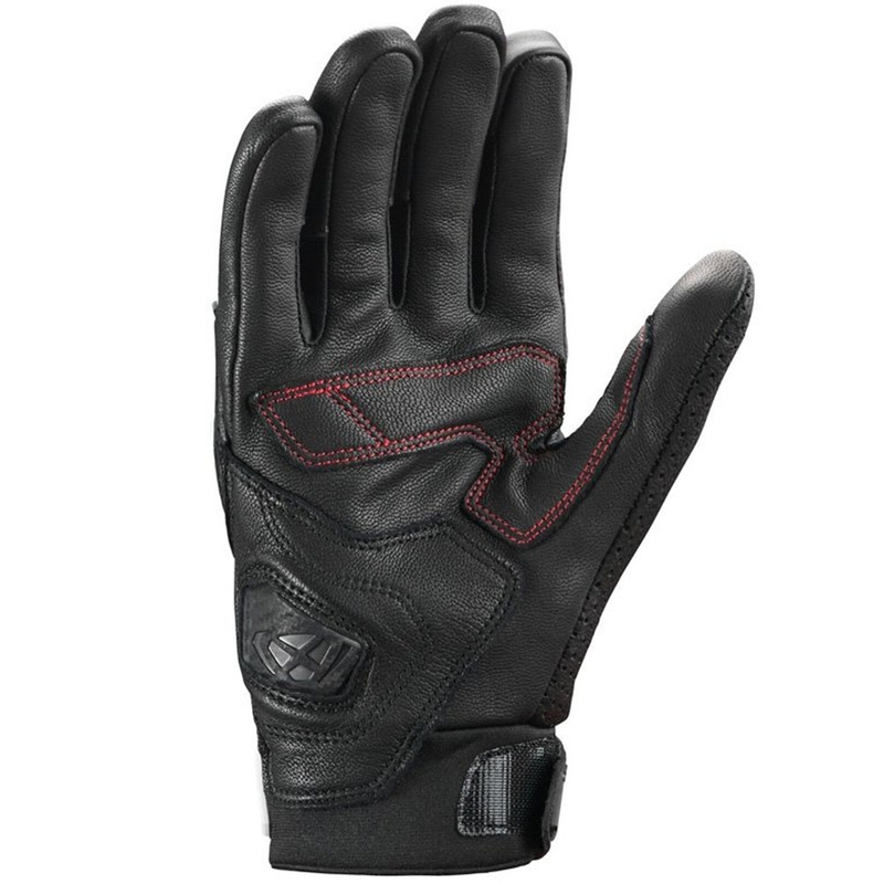 Guantes de moto IXON Mirage de cuero negro-blanco