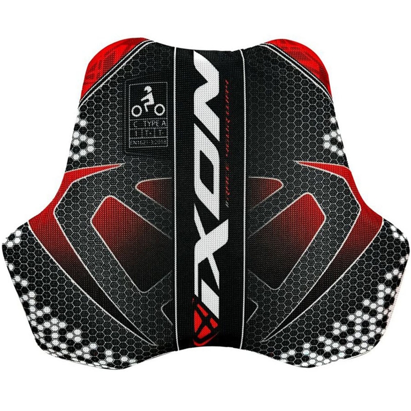 Protector de pecho IXON IX-RACE negro-blanco-rojo