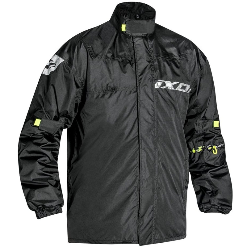 Chaqueta impermeable IXON Madden negro-amarillo fluo