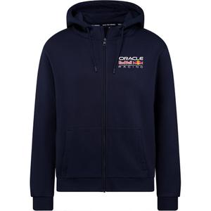 Sudadera con capucha y cremallera Oracle Red Bull Racing azul oscuro