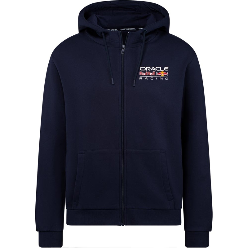 Sudadera con capucha y cremallera Oracle Red Bull Racing azul oscuro