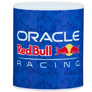 Taza azul con el logo de Oracle Red Bull Racing