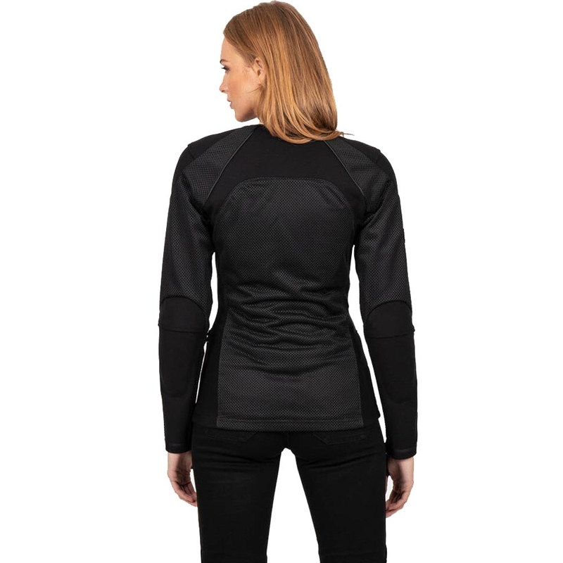 Chaqueta de moto Knox Urbane PRO Mk3 para mujer, color negro.