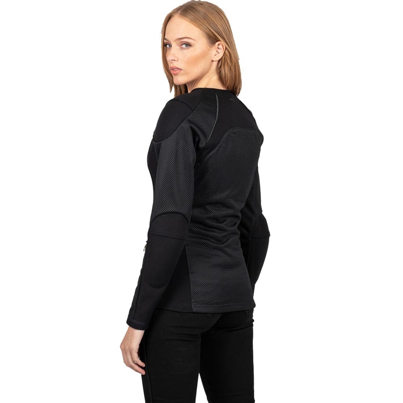 Chaqueta de moto Knox Urbane PRO Mk3 para mujer, color negro.