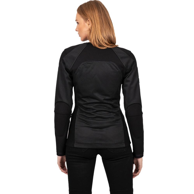 Chaqueta de moto Knox Urbane PRO Mk3 para mujer, color negro.