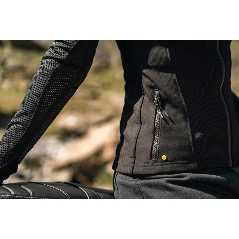 Chaqueta de moto Knox Urbane PRO Mk3 para mujer, color negro.