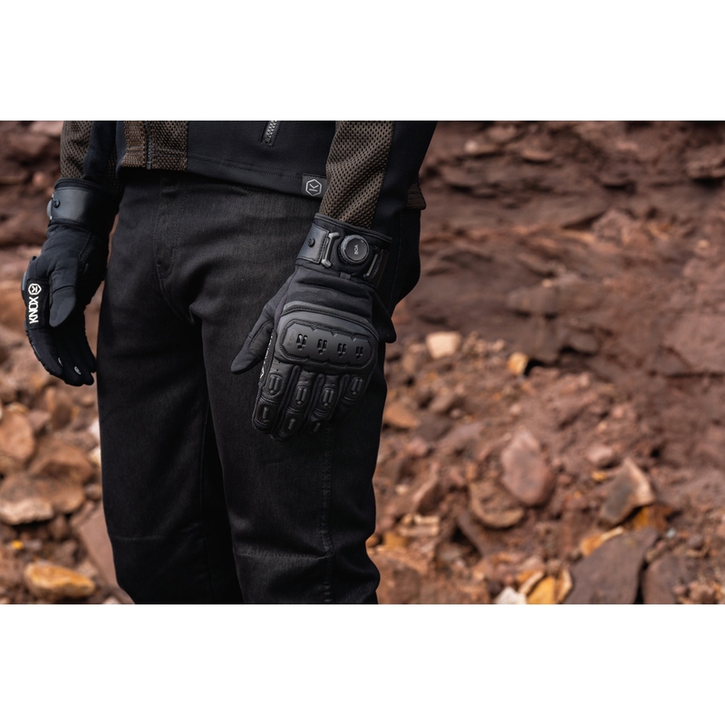 Guantes de moto Knox Orsa Textile OR4 negros