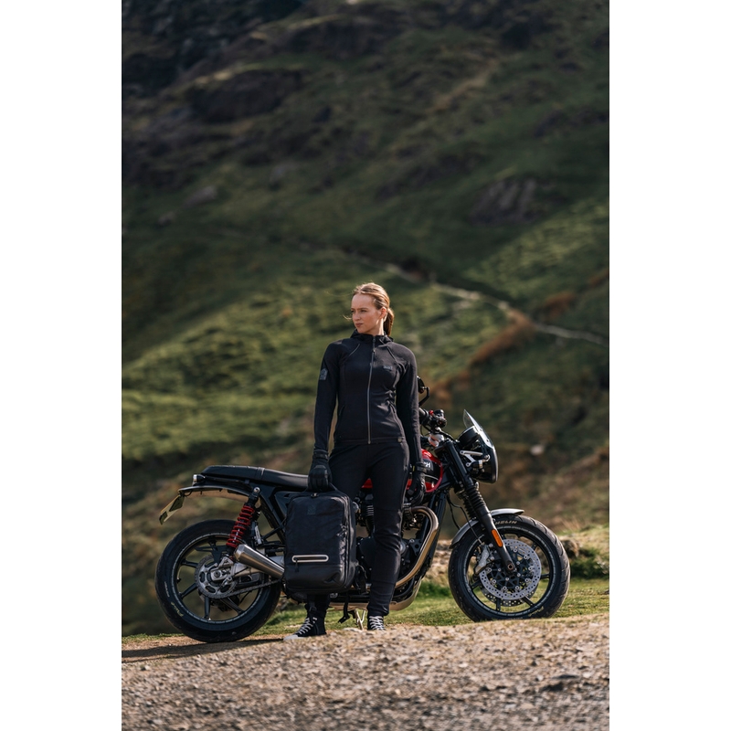 Mochila para moto Knox Eda Every Day Adventure de 25 l, color negro