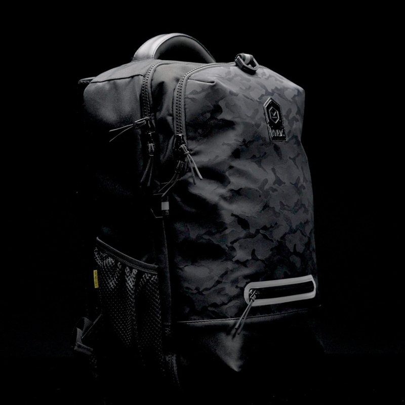 Mochila para moto Knox Eda Every Day Adventure de 25 l, color negro