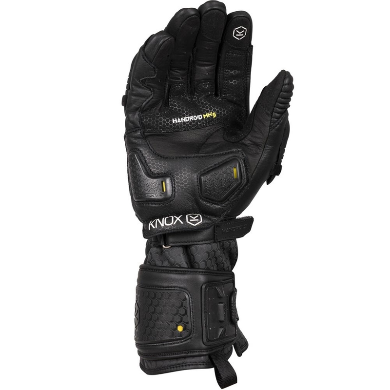 Guantes de moto Knox Handroid All Black Mk5 negros
