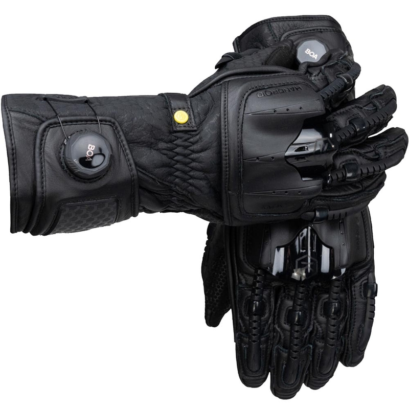 Guantes de moto Knox Handroid All Black Mk5 negros