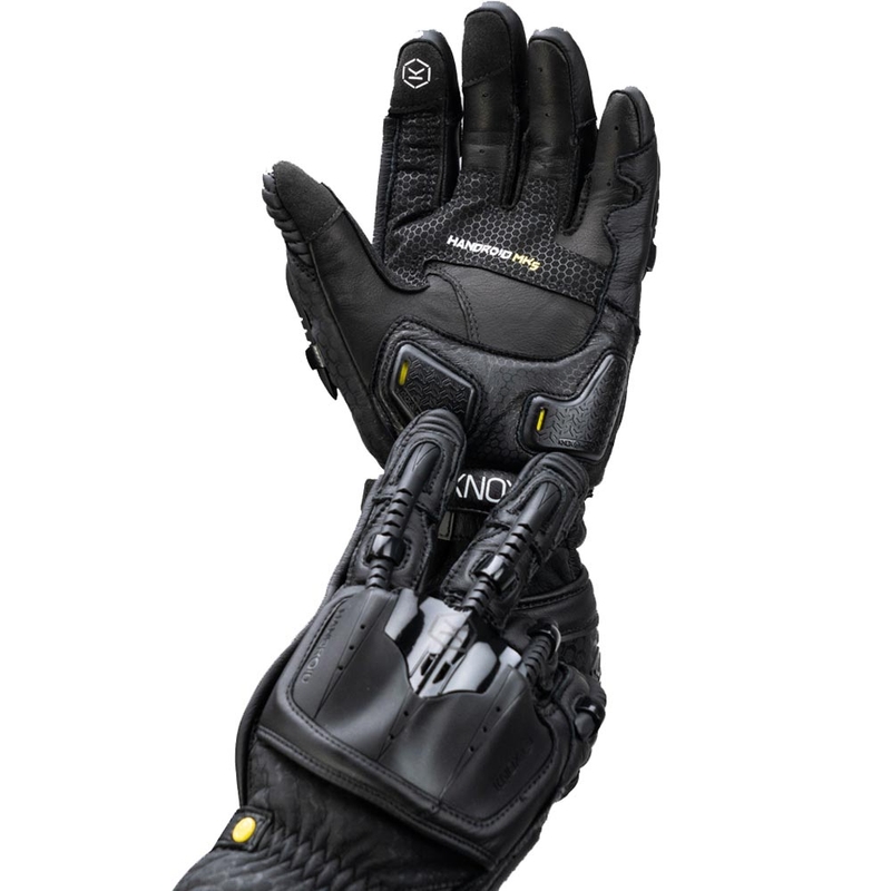 Guantes de moto Knox Handroid All Black Mk5 negros