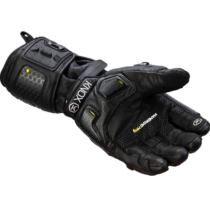 Guantes de moto Knox Handroid All Black Mk5 negros