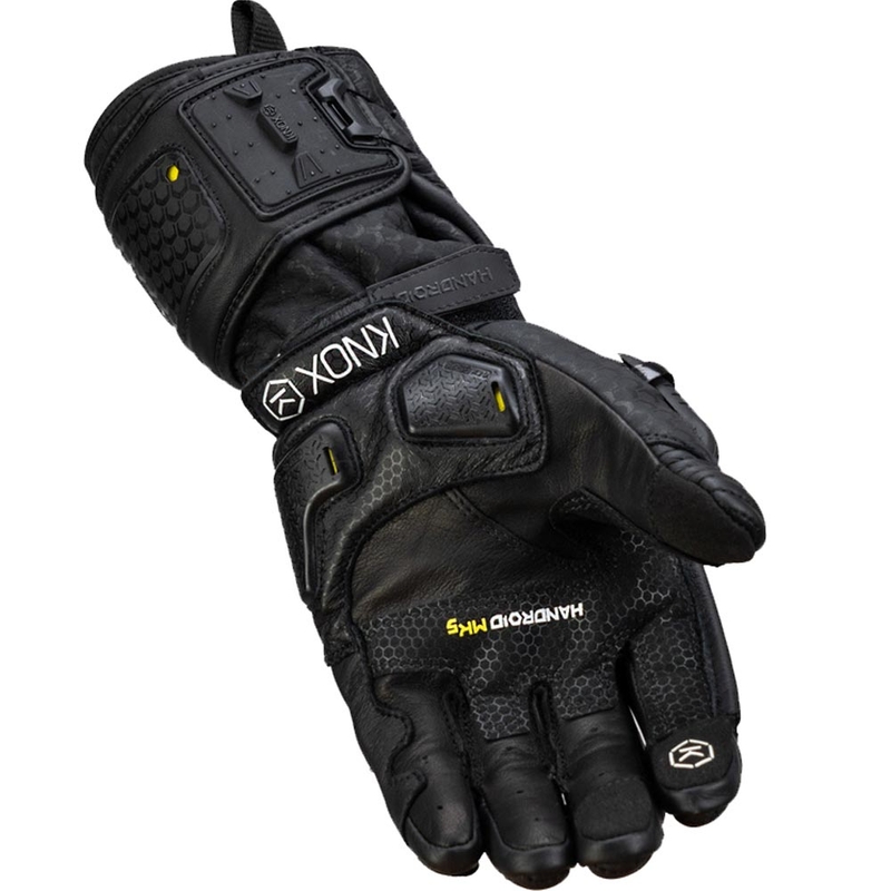 Guantes de moto Knox Handroid All Black Mk5 negros