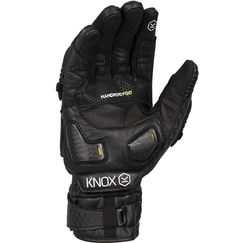 Guantes de moto Knox Hand Armour Handroid POD All Black Mk5 negros