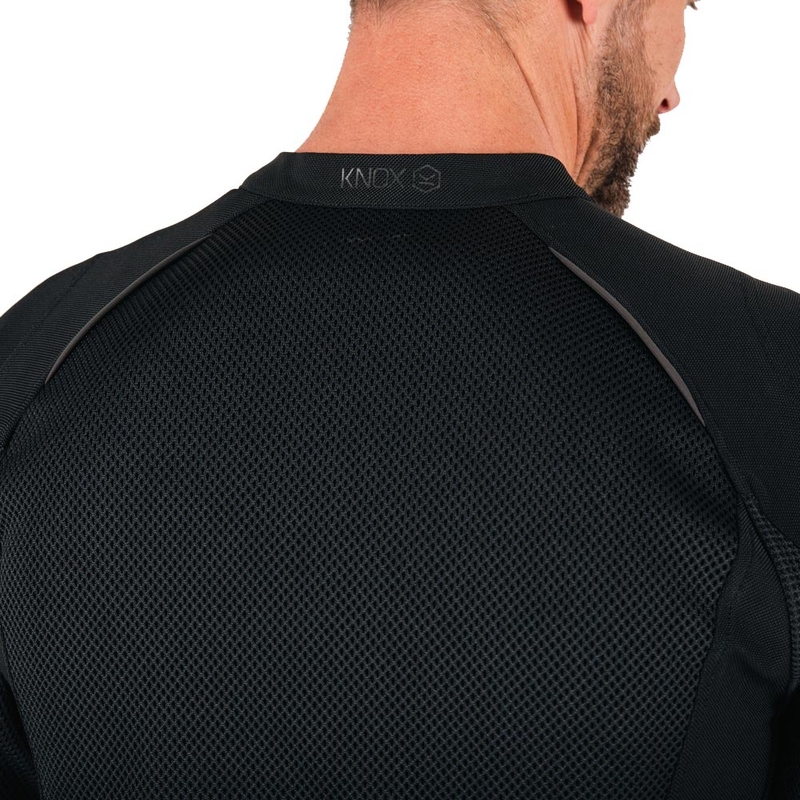 Chaqueta de moto Knox Tor negra