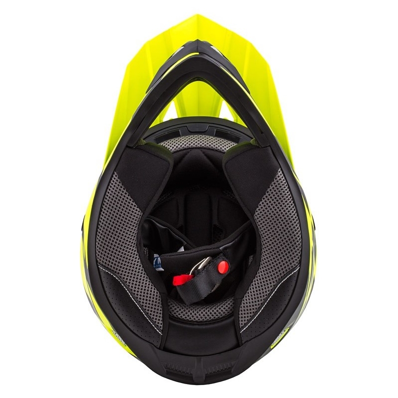 Casco de motocross infantil Cassida Cross Cup Two negro-gris-amarillo fluo