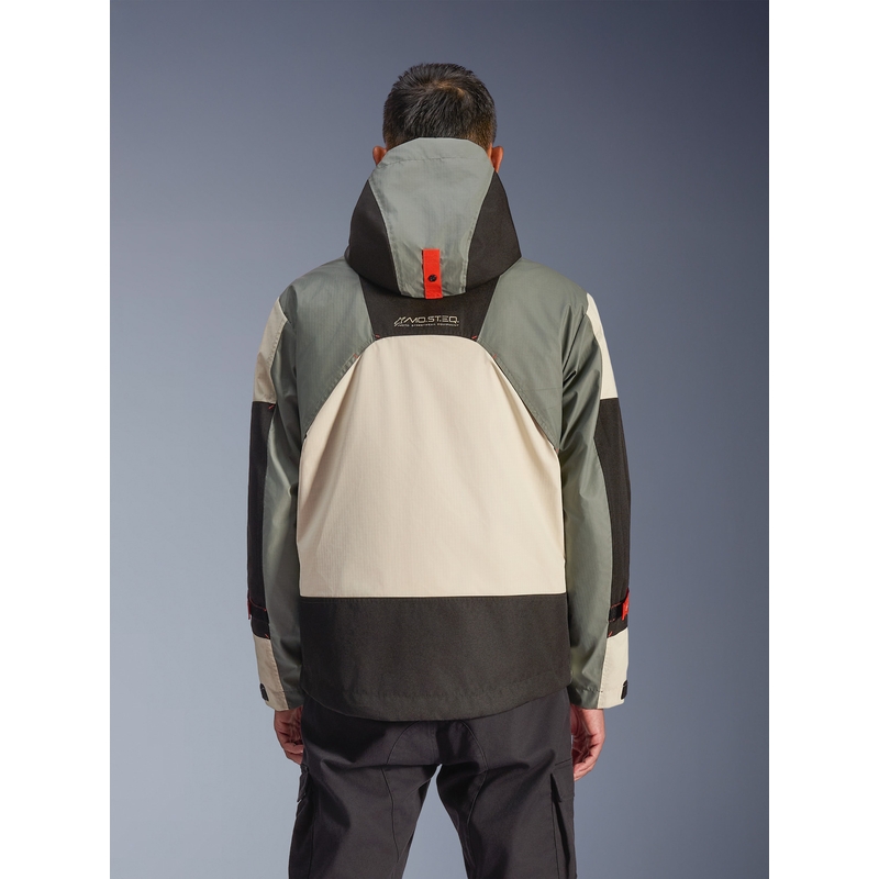Chaqueta de moto impermeable Alpinestars Mospher gris-negro