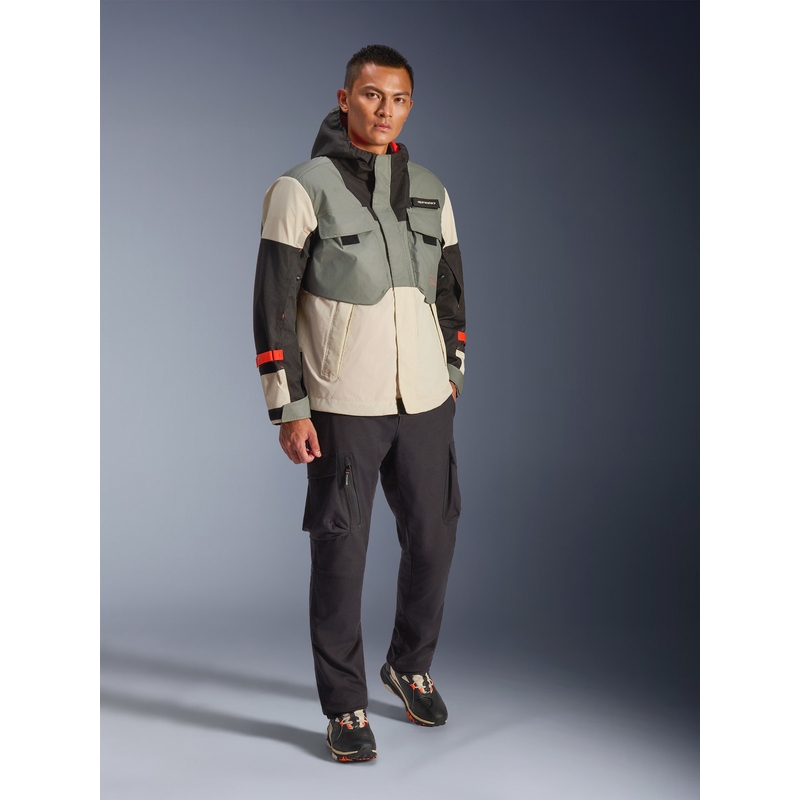 Chaqueta de moto impermeable Alpinestars Mospher gris-negro