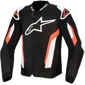 Chaqueta de moto Alpinestars T-GP AIR negra-rojo flúor