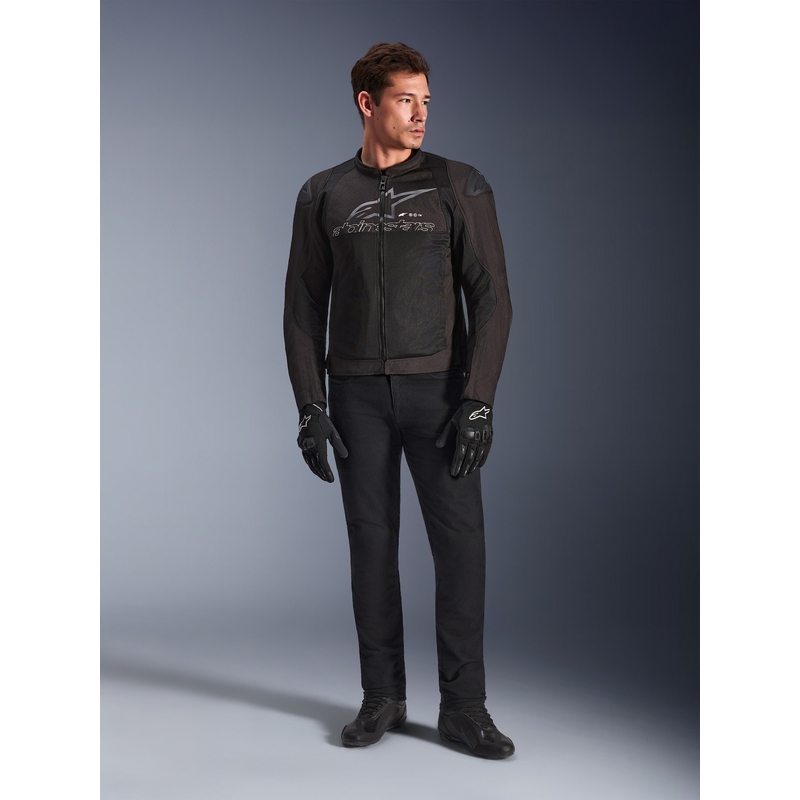 Chaqueta de moto Alpinestars SMX Air negra-antracita