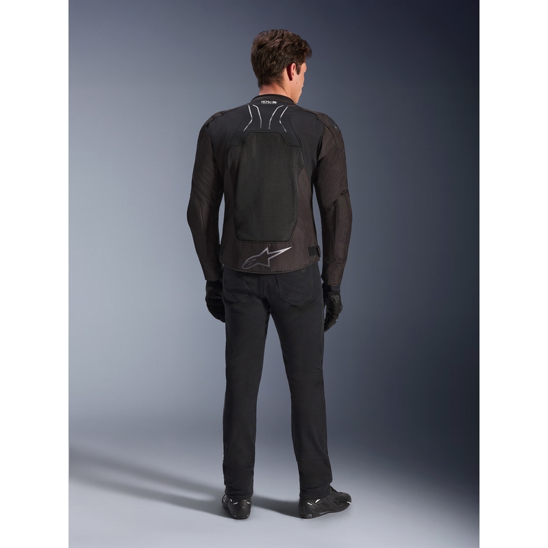 Chaqueta de moto Alpinestars SMX Air negra-antracita