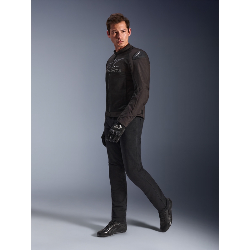 Chaqueta de moto Alpinestars SMX Air negra-antracita