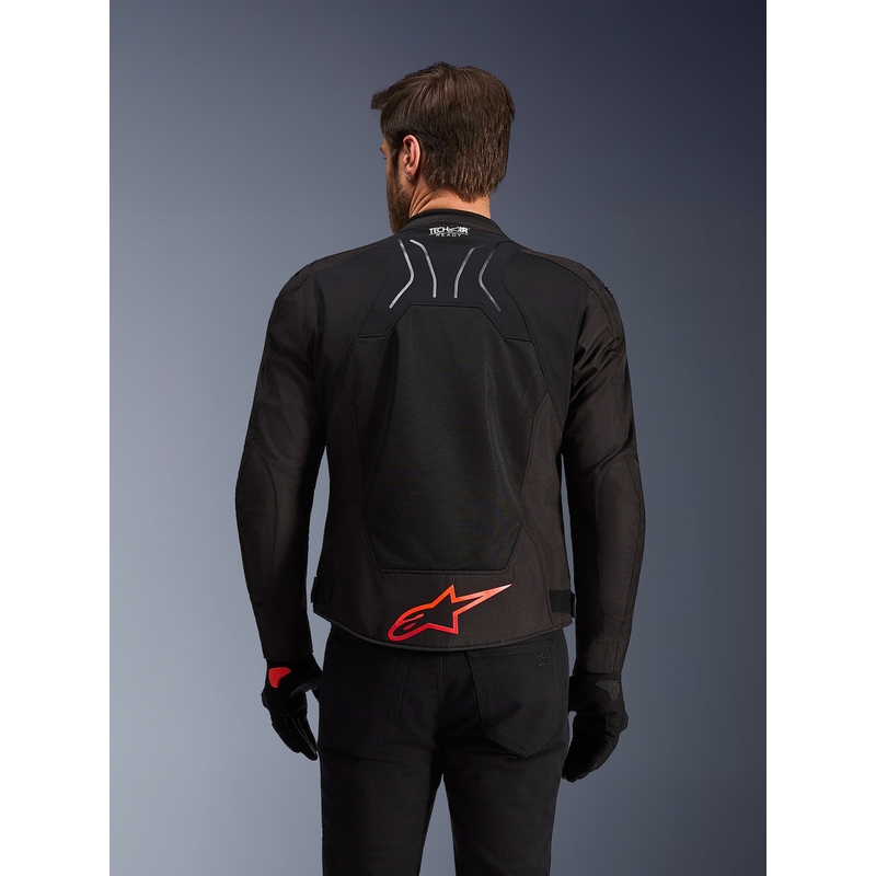Chaqueta de moto Alpinestars SMX Air negra-roja-blanca