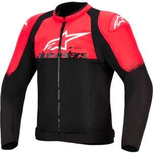 Chaqueta de moto Alpinestars SMX Air roja y negra