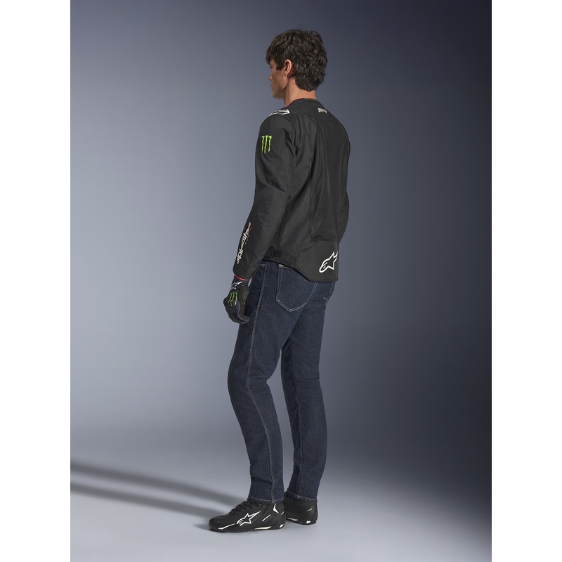 Chaqueta de moto Alpinestars T-SPS Air V2 Monster FQ20, colección blanco y negro.