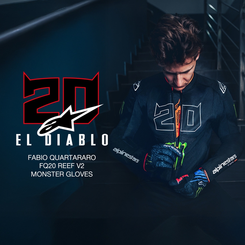 Chaqueta de moto Alpinestars T-SPS Air V2 Monster FQ20, colección blanco y negro.