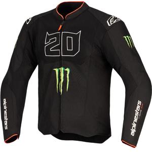 Chaqueta de moto Alpinestars T-SPS Air V2 Monster FQ20, colección blanco y negro.
