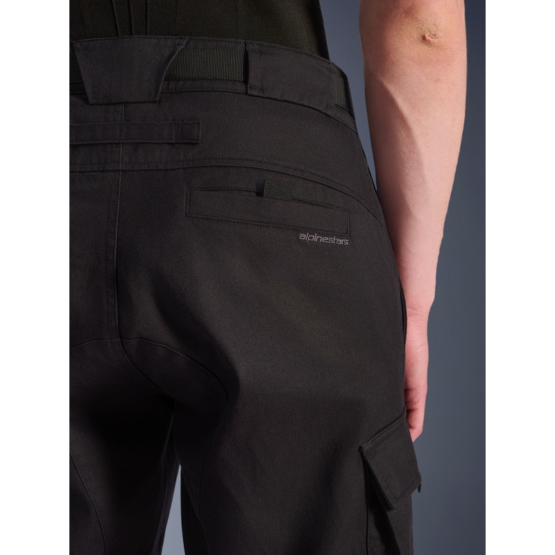 Pantalones cargo para moto Alpinestars Flex-AST, color negro.