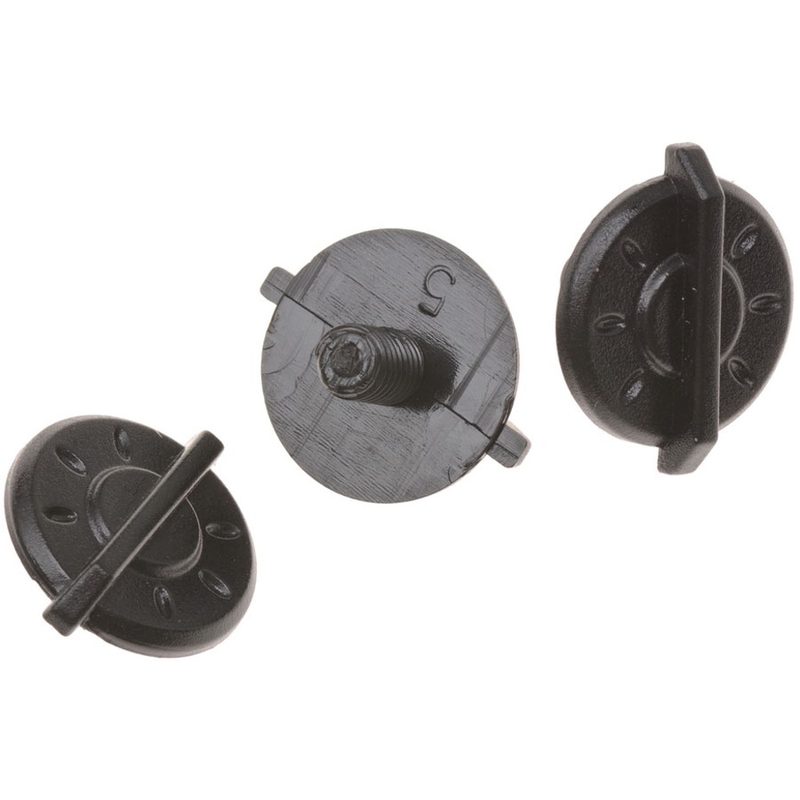 Juego de tornillos para visera de cascos Cassida Cross Cup 2, color negro.