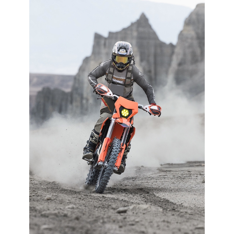 Camiseta de motocross Alpinestars Maxdura Dual naranja-azul oscuro