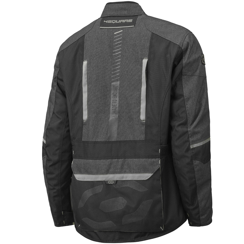 Chaqueta de moto 4SQUARE Trailer Craft gris-negro