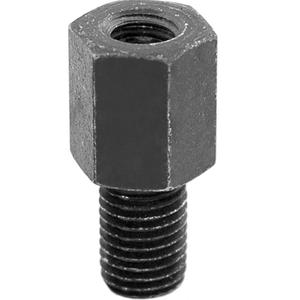 Reducción de rosca del espejo retrovisor: rosca interna M10 derecha/rosca externa M8 derecha negra