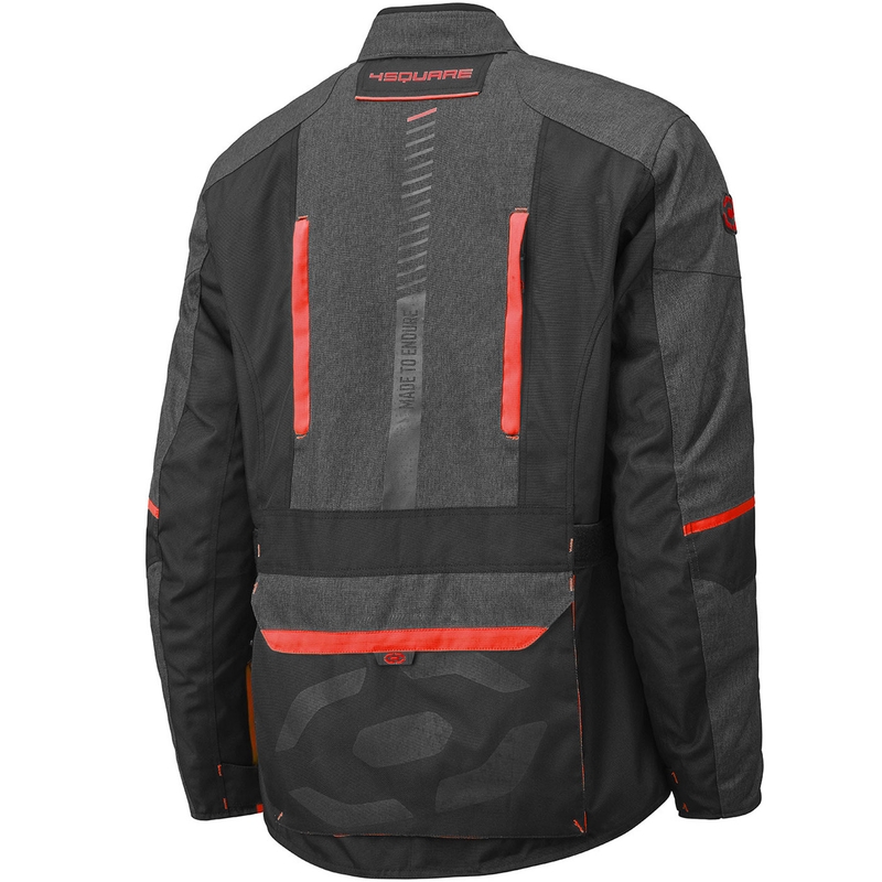 Chaqueta de moto 4SQUARE Trailer Craft gris-rojo