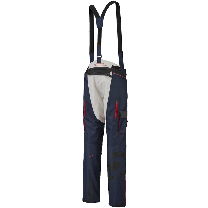 Pantalones de moto 4SQUARE Trailer Craft blanco-azul-rojo