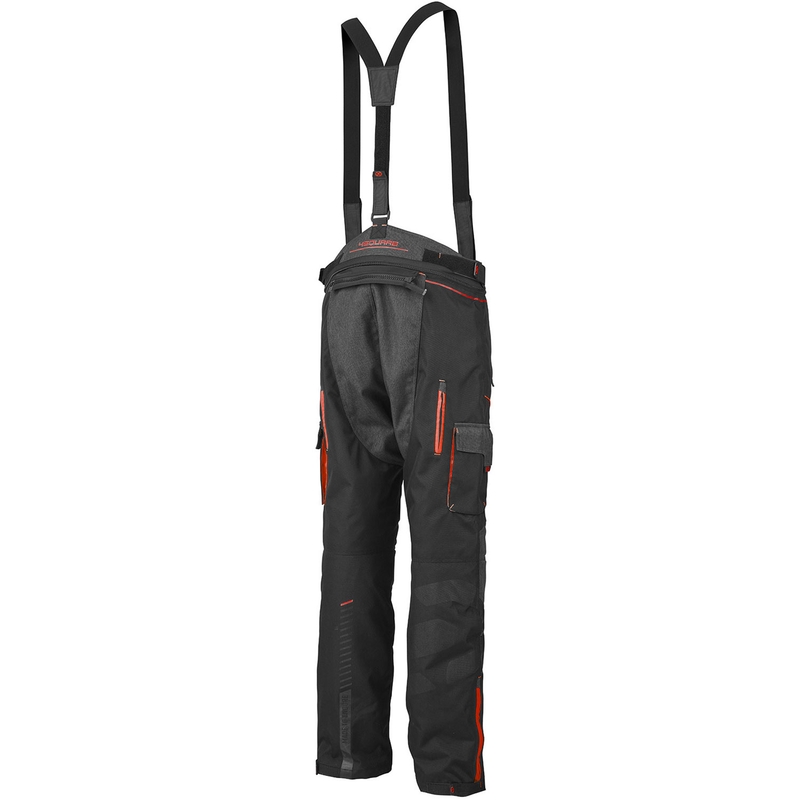 Pantalones de moto 4SQUARE Trailer Craft gris-rojo