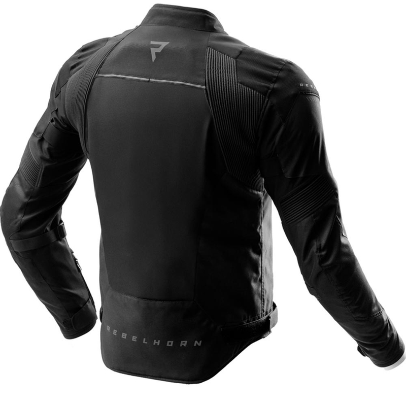 Chaqueta de moto Rebelhorn Swift negra