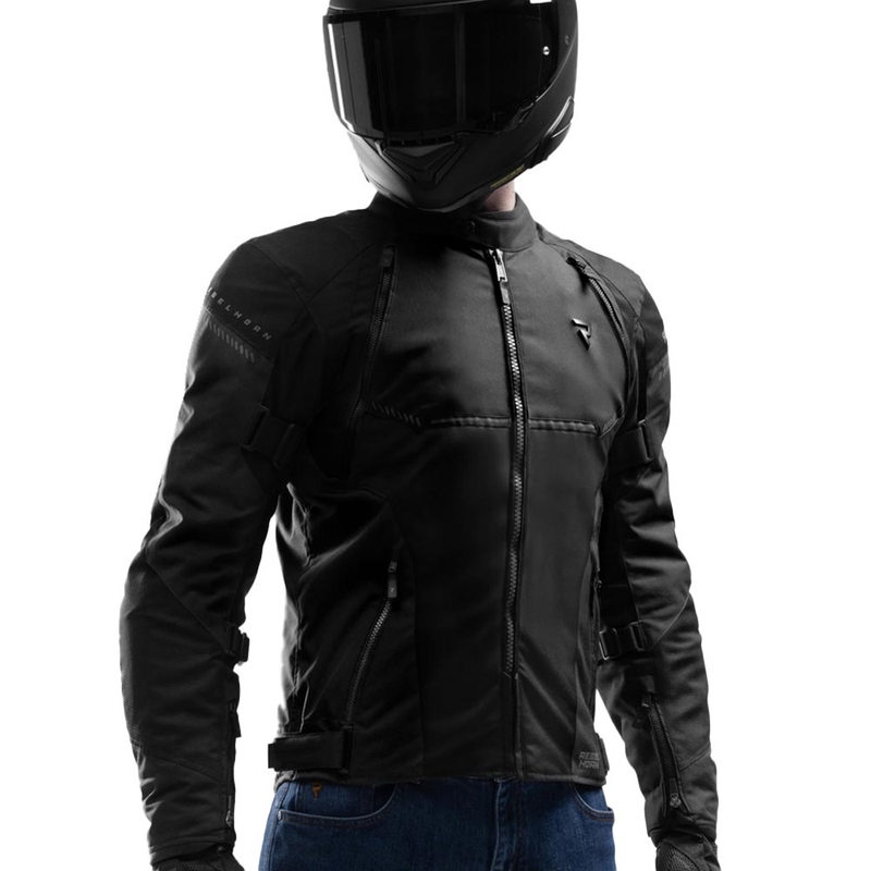 Chaqueta de moto Rebelhorn Swift negra