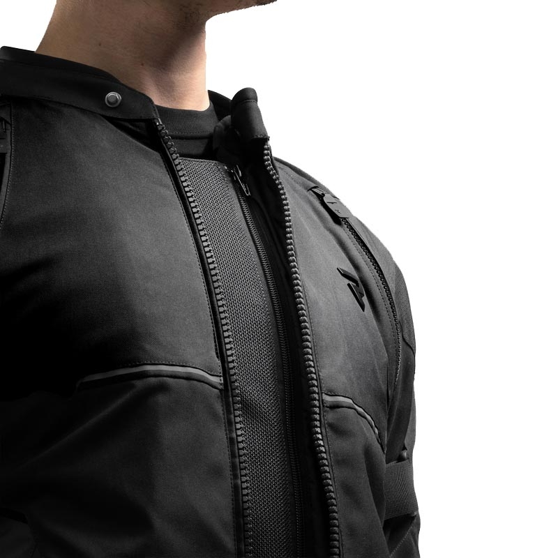 Chaqueta de moto Rebelhorn Swift negra