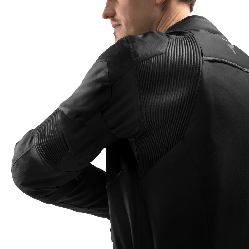 Chaqueta de moto Rebelhorn Swift negra