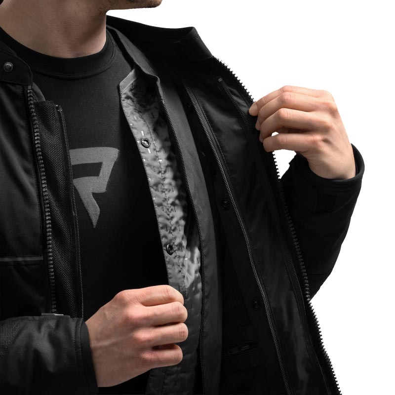 Chaqueta de moto Rebelhorn Swift negra