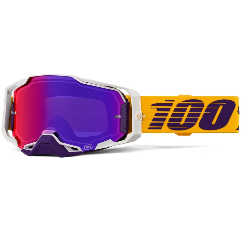 Gafas de motocross 100% Armega Difenbak con plexiglás morado