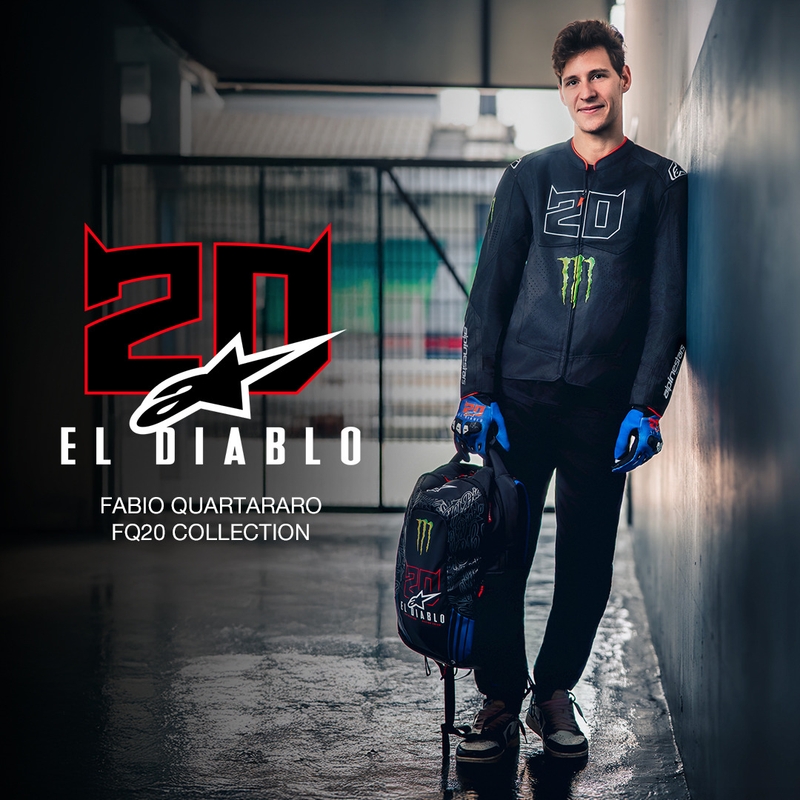 Mochila Alpinestars City Hunter V2 FQ20 Monster Collection, color negro, rojo flúor, azul y verde, 22 L. liquidación
